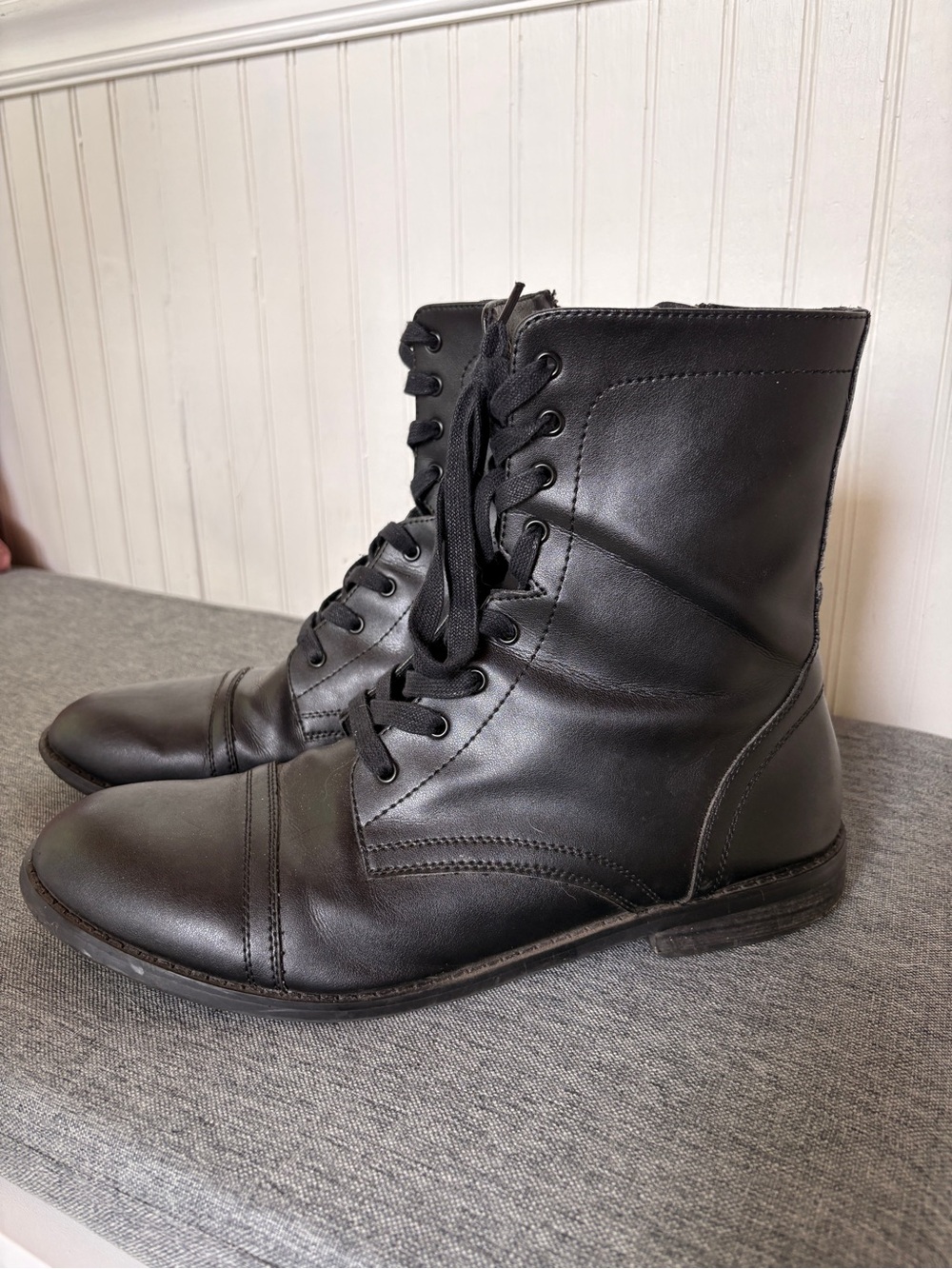 Straight to hell vegan combat boots 11